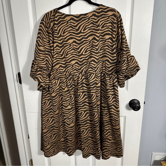 Size 20 Missguided animal print dress/tunic, boho, loose fit - Picture 7 of 7